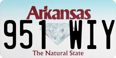 AR license plate 951WIY