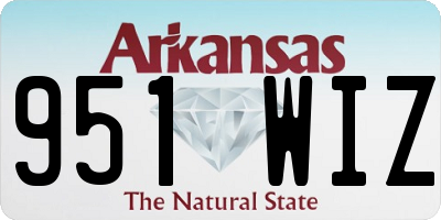 AR license plate 951WIZ