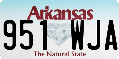 AR license plate 951WJA