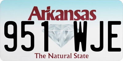 AR license plate 951WJE