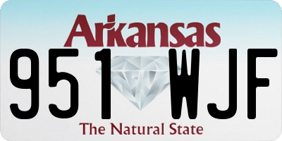 AR license plate 951WJF