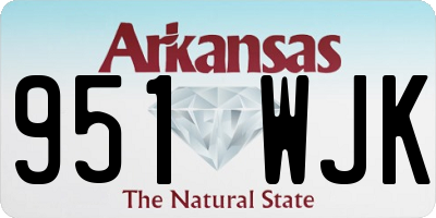 AR license plate 951WJK