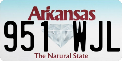 AR license plate 951WJL