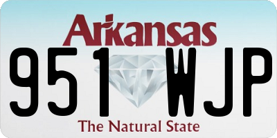 AR license plate 951WJP