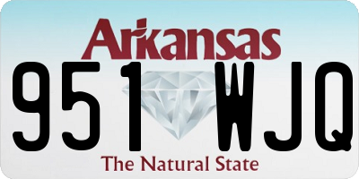 AR license plate 951WJQ