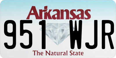 AR license plate 951WJR