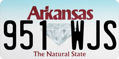 AR license plate 951WJS
