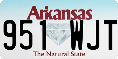 AR license plate 951WJT