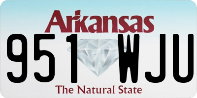 AR license plate 951WJU