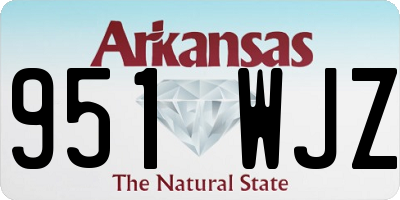AR license plate 951WJZ
