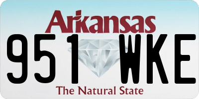 AR license plate 951WKE