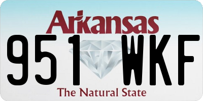 AR license plate 951WKF