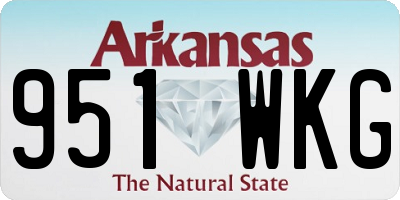 AR license plate 951WKG