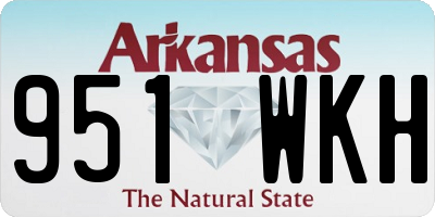 AR license plate 951WKH