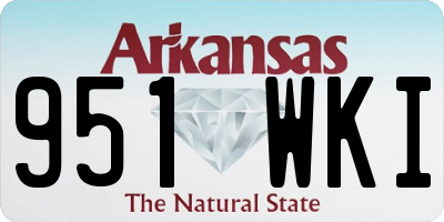 AR license plate 951WKI