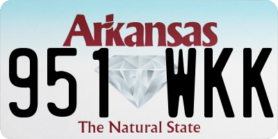 AR license plate 951WKK