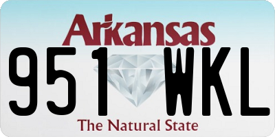 AR license plate 951WKL