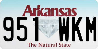 AR license plate 951WKM