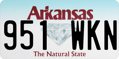 AR license plate 951WKN