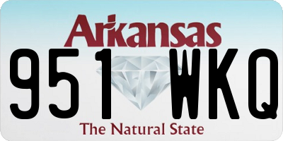 AR license plate 951WKQ