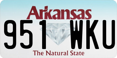 AR license plate 951WKU