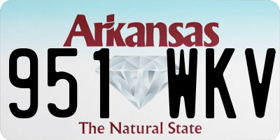 AR license plate 951WKV
