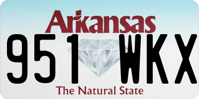AR license plate 951WKX
