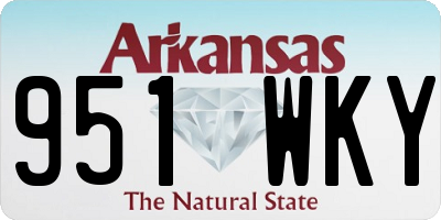 AR license plate 951WKY