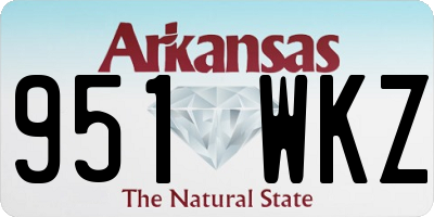 AR license plate 951WKZ
