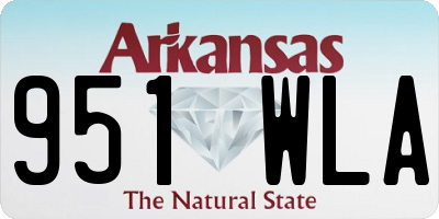 AR license plate 951WLA