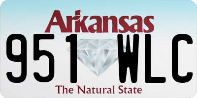 AR license plate 951WLC