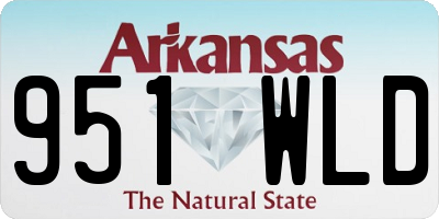 AR license plate 951WLD