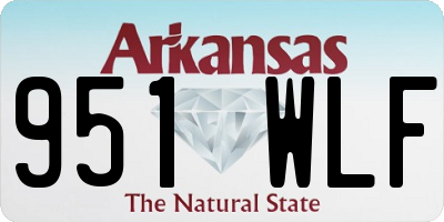 AR license plate 951WLF