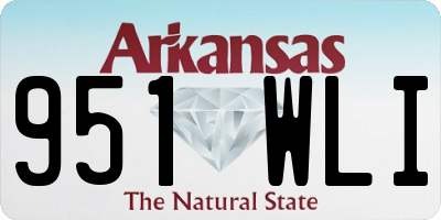 AR license plate 951WLI
