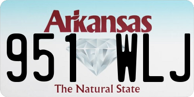 AR license plate 951WLJ