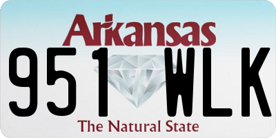 AR license plate 951WLK