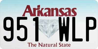 AR license plate 951WLP