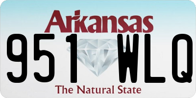 AR license plate 951WLQ