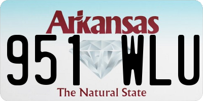 AR license plate 951WLU