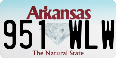 AR license plate 951WLW