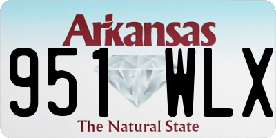 AR license plate 951WLX