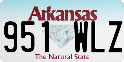 AR license plate 951WLZ