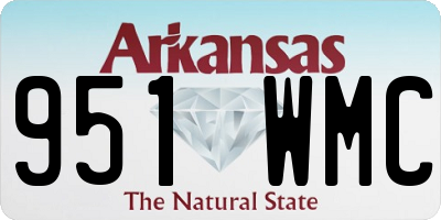 AR license plate 951WMC