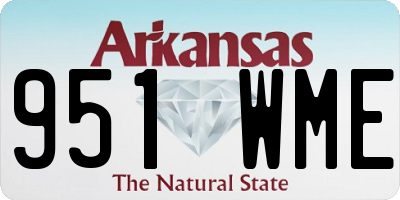 AR license plate 951WME