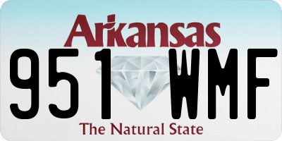 AR license plate 951WMF