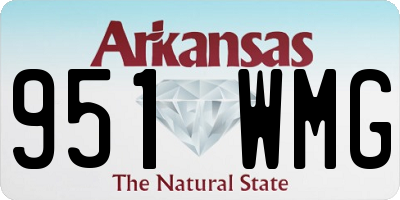 AR license plate 951WMG