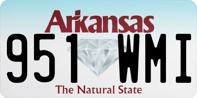 AR license plate 951WMI
