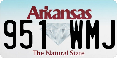 AR license plate 951WMJ
