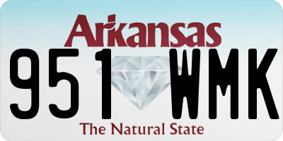 AR license plate 951WMK
