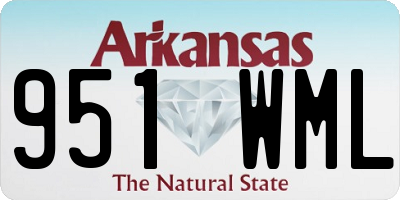 AR license plate 951WML